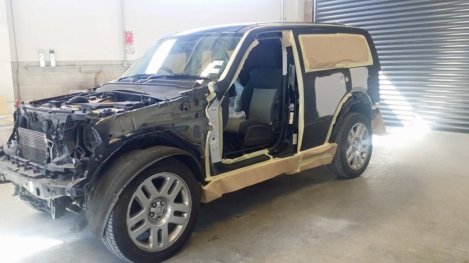 Dent removal process using professional repair tools